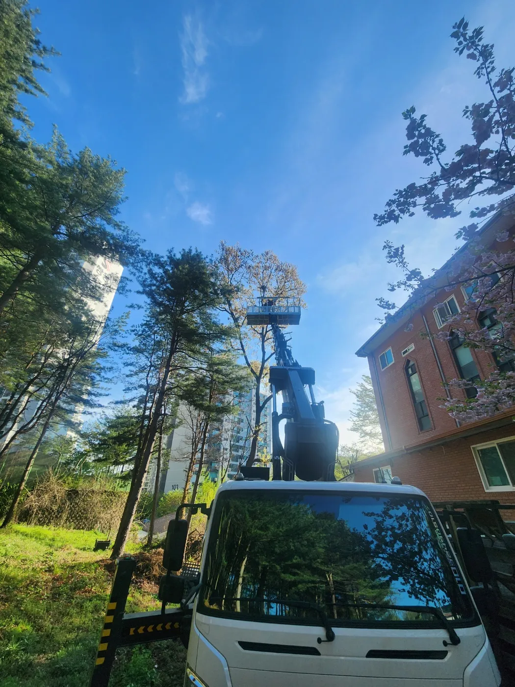 부천 스카이차 작업 현장